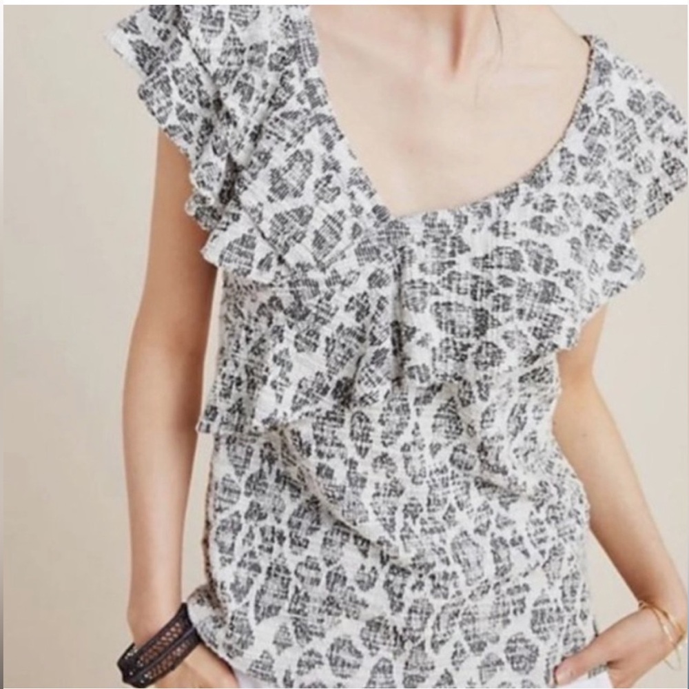 Anthropologie Dolan Tweed Savannah Top